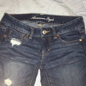 destress jeans with holes